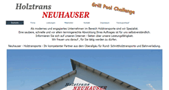 Desktop Screenshot of holztrans-neuhauser.de